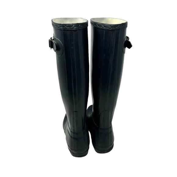 HUNTER Original Tall Rain Boots Black Women's Size US 5 - Picture 2 of 7